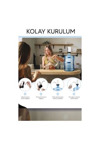 Şarjlı Otomatik Damacana Su Pompası-kolay Kurulum Taşınabilir Su Damacana Pompası Karışık