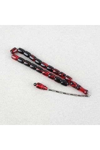 Sıkma Kehribar Püsküllü Efe Boy Kapsül Kesim 10x13mm Tesbih