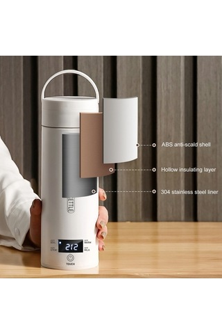 Ebitda 300w 500ml Elektrikli Isıtma Su Bardağı, Akıllı Sıcaklık Kontrol Kazanı, Sus304 Eu Fişi Çok Renkli