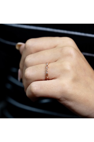 Kalp Ritmi Yarımtur Yüzük