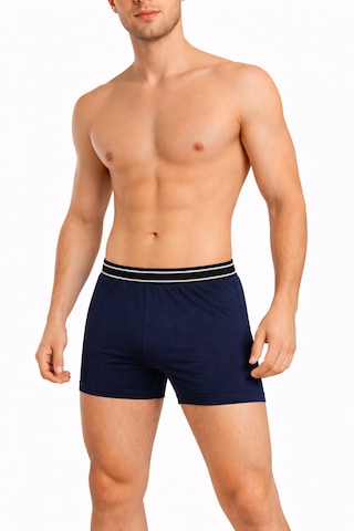 Maxi-dry Erkek Boxer Aşırı Terleme Önleyici Çift Katmanlı, Islaklık Sızdırmaz, Nefes Alabilen Iç Giyim Koyu Lacivert