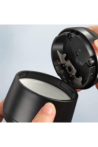 Araç İçi Küllük Işıklı Altın Rengi Siyah Porselen İçli Kül Tablası Glz03504050