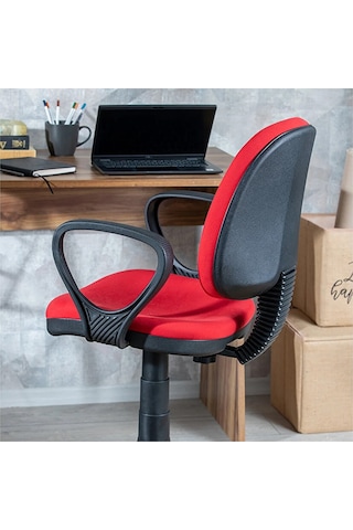 Ofis Sandalyesi CO 1001 Kırmızı Çalışma Sandalyesi