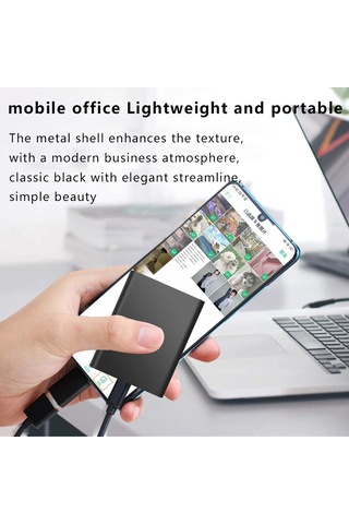 Maiyame 2tb Sürücü, 3.0 Hızlı Usb, Taşınabilir Disk, Bilgisayar Ve Telefon Uyumlu, Siyah 128g Genişletilebilir