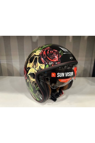 Mt Helmets Mt Lemans 2 Sv Breakout B9 Motosiklet Kaskı Sarı - Siyah