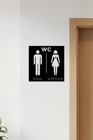 Wc Tabelası, Tuvalet Levhası, Kadın Erkek Tabela, Yönlendirme Levhaları 30