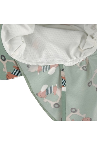 Lassig Flap Hat Uv Korumalı Uzun Şapka Scooter Dog Green Yeşil