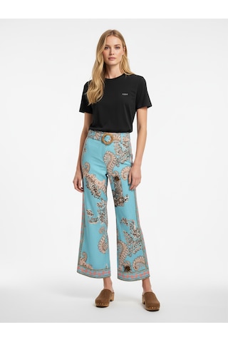 Xint Siyah Pamuk Dokulu Regular Fit Tişört 602594