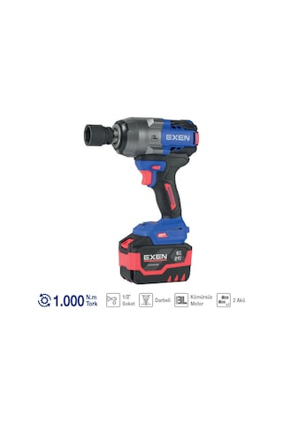 Exen En 286 Sm Kömürsüz Şarjlı Somun Sökme 21v 6.0 Ah 1000 N.m