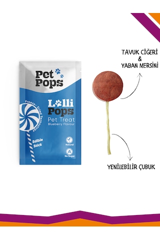 Lollipops Karışık Mix Lezzet Paketi 6'lı Kedi Köpek Ödül Lolipopu