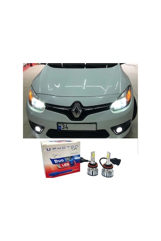 Renault Fluence Led Xenon Kısa Far Ampulü H7 Duo Yeni Seri Beyaz