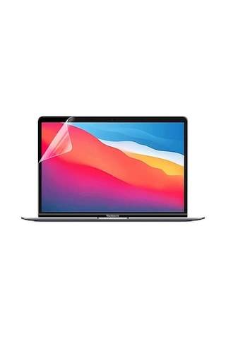 Macbook Air 2024 13.6 Inç M3 Çip A3113 Tam Uyumlu Alt Üst Kılıf Klavye Kılıfı Ekran Koruyucu Film Şeffaf