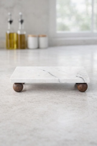 Doğal Mermer Yağlık Altlığı Standı 23x11,5 Cm - Mutfak Düzenleyici Sabunluk Organizer Diğer