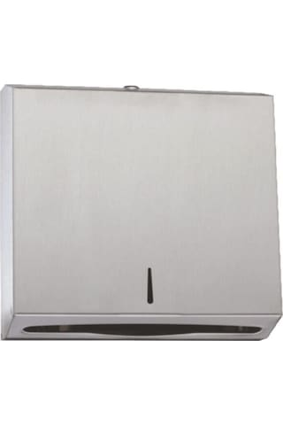 Paslanmaz Çelik Z Katlama Kağıt Havluluk Dispenseri 400'lü Gri