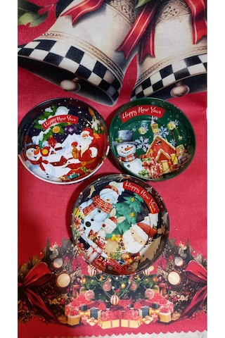 Çerezlik Yeniyıl 12 Cm 3 Lü Set Çok Renkli