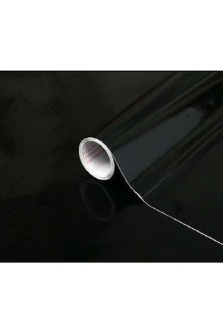 Parlak Siyah Yapışkanlı Kaplama Folyosu 61 Cm X 2 Mt