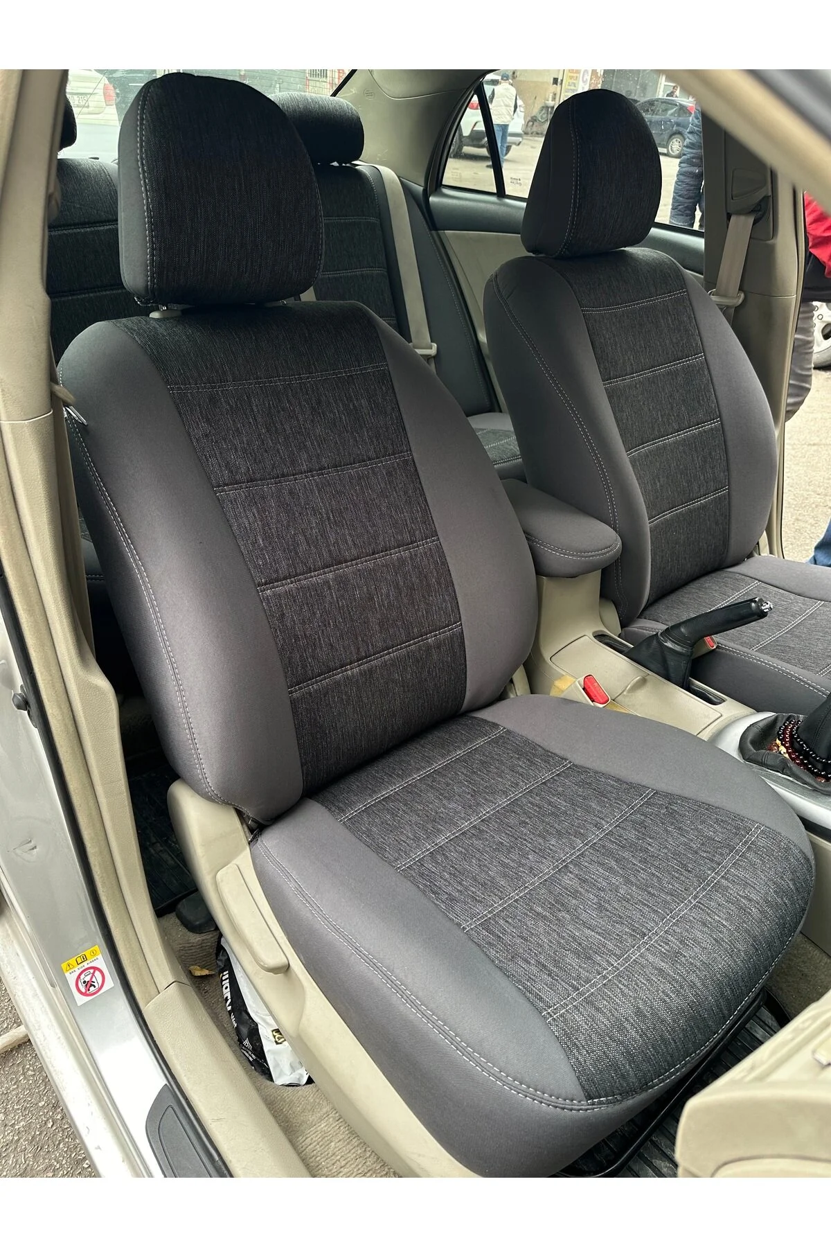 Toyota Corolla Araca Özel Koltuk Kılıfı Gri