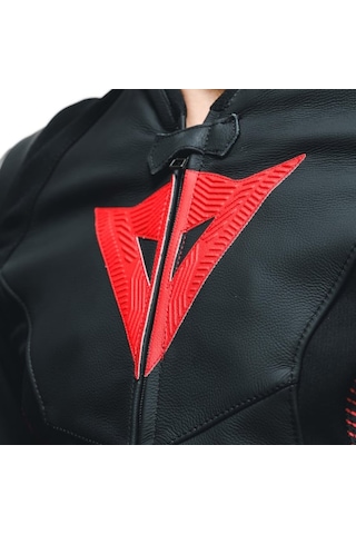 Dainese Avro 5 Blk Red Lava White Deri Mont Siyah Kırmızı