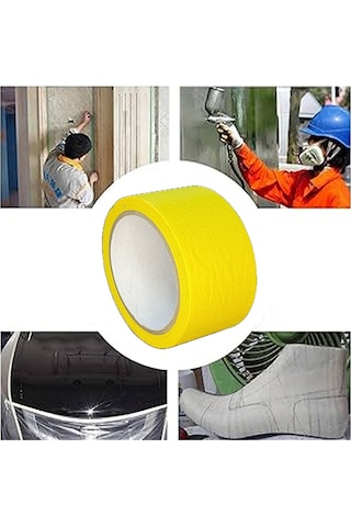 Renkli Maskeleme Kağıt Bant Boya Bandı 50mmx20mt Sarı