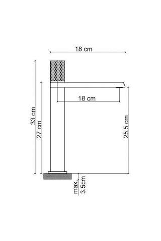 Fontana Yüksek Lavabo Bataryası Krom Krom