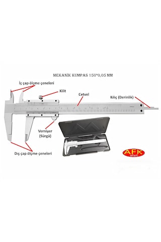 Mekanik Kumpas 150 X 0.05mm Paslanmaz Çelik