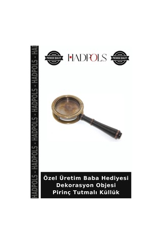 Özel Üretim Baba Hediyesi Dekorasyon Objesi Pirinç Tutmalı Küllük