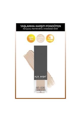 Alix Avien Vitamin İçeren Nemlendirici SPF15+ Fondöten Foundation 507 Natural Buf