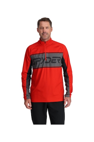 Spyder Paramount 12 Zip Erkek Kırmızı İçlik Üst 22417