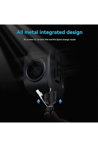 K2 Plus Hızlı Değiştirilebilir Nozul 350c Yüksek Sıcaklık 3d Yazıcı Aksesuarları İçin Seramik Isıtma Bloğu Kiti