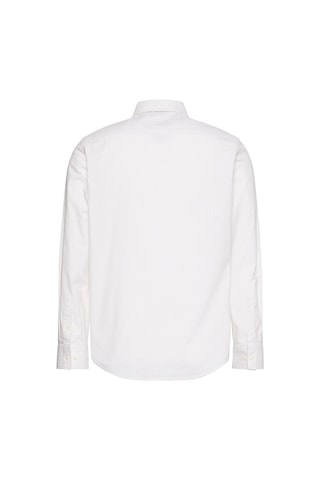 Calvin Klein Ls Yd Erkek Çizgili Oxford Beyaz Klasik Gömlek-13084 Chalk