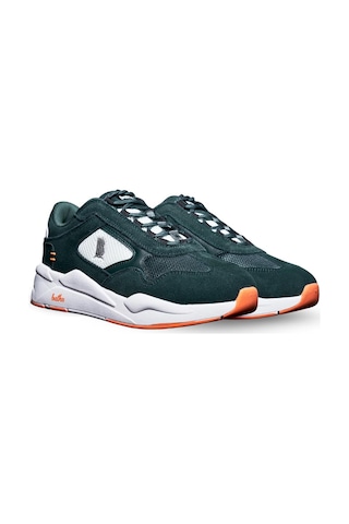 Bathu 10/43 Erkek Deri Sneaker - Koyu Yeşil Yeşil