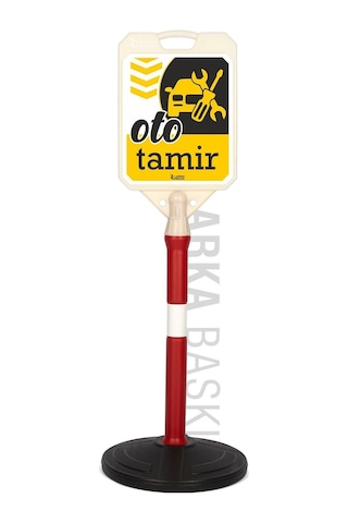 Oto Tamir Yönlendirme Ve Bariyer Uyarı Dubası Sarı