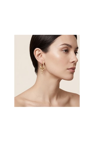 Melted Gold Hoop Küpe Altın