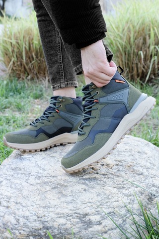 Jump 28655 Haki - Siyah Erkek Su Geçirmez Outdoor Bot Spor Ayakkabı Haki - Siyah