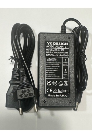 5 Vollt 2 Amper Adaptör 5 Volt 2 Amper 5.5 Mm 2.5 Mm Adaptör