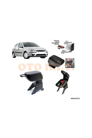 Ford Focus 1 Uyumlu Kol Dayama Ve Kolçak Sürgülü Bardaklıklı Ayar