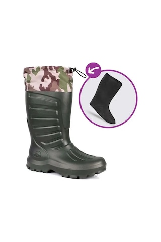 Srb Termal Çoraplı Su Soğuk Geçirmez Eva Hafif Kar Yağmur Çizmesi