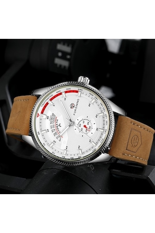 Yingfu Forsining Otomatik Mekanik Erkek Kol Saati - Deri Kayışlı A7 Model Çok Renkli Çok Renkli