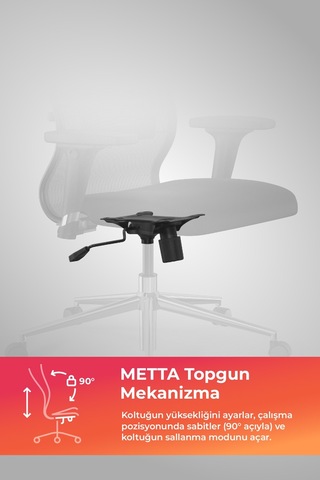 Ergolife Sit 10 Ofis Koltuğu Ayarlanabilir Kolçaklı, Fileli Ayarlanabilir, Siyah, Bilgisayar Sandalyesi -13e.d.1.2a2 Çok Renkli