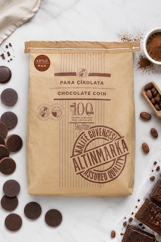 Altınmarka Sütlü Pul Para Çikolata 5 Kg