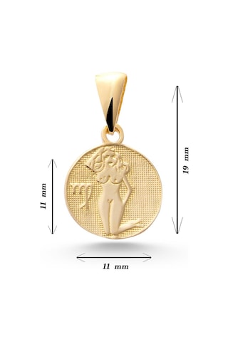 Sefa Gold 14 Ayar Altın Başak Burcu Kolye Ucu