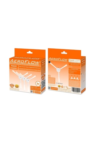 Aeroflow Xiaomi İle Uyumlu E4 Yan Fırça - 3 Adet Garantili