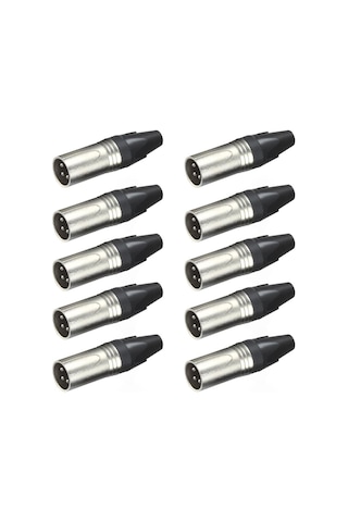 Losen La1032-1 Xlr 3-pin Erkek Konnektör 10 Lu Paket