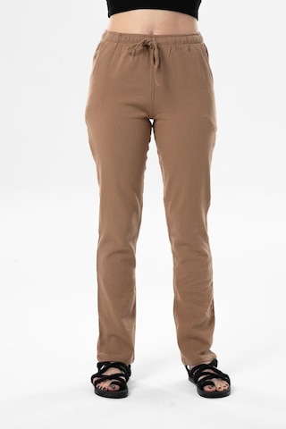 Eliş Şile Bezi Şile Bezi Çift Cepli Unisex Yazlık Pantolon Vizon Vzn-vizon Vizon