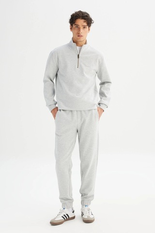 Lee Erkek Sweat L252031 236 Gri Melanj Gri Melanj