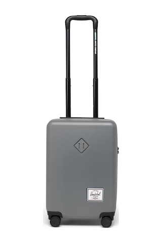 Herschel Heritage Hardshell Darbeye Dayanıklı Tekerlekli Kabin Boy Valiz 35 L Koyu Gri