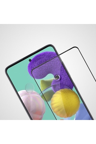 Samsung Uyumlu Galaxy A71 5D Tam Kaplayan Ekran Koruyucu Kırılmaz Cam (405302177)