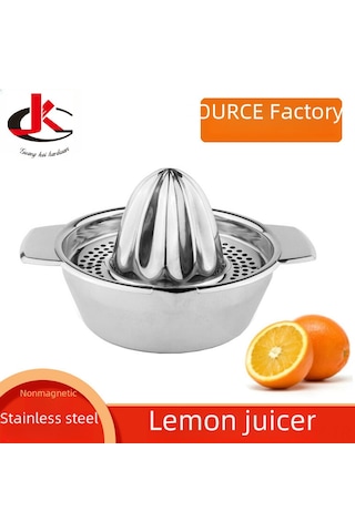 Suofeng 304 Paslanmaz Çelik El Operasyonlu Limon Portakal Sıkacağı - Kompakt Mutfak Meyve Suyu Sıkma Aleti 14cm, Çanta Paketi Diğer