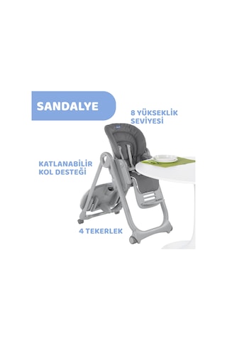 Chicco Polly Magıc Mama Sandalyesı Dark Grey-pr 05087162400000