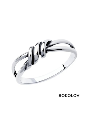 Sokolov 925 Ayar Gümüş Mücevher Klasik Yüzük 17616955 Gri